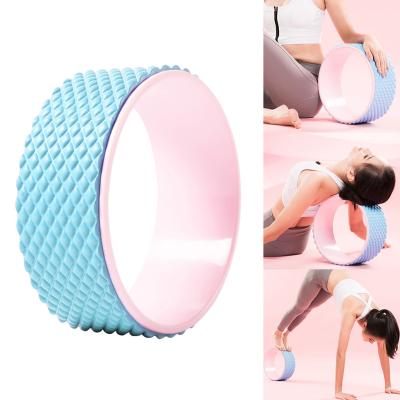 China Back Training Yoga Roller Wheel Stretching Massage Fitness Equipment for Waist Shaping for sale