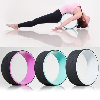 China TPE Yoga Roller Wheel  Fitness Pilates Circle Waist Shape Gym Workout Back Training Tool for sale