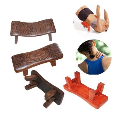 China Aptitud cervical del masaje de la almohada de la ayuda de madera sólida de la almohada el dormir de la yoga para el ejercicio del gimnasio en venta
