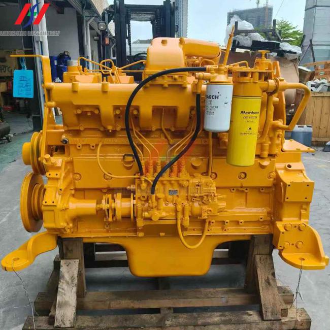Komatsu 6D125-1 diesel engine front view
