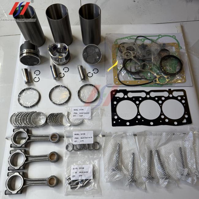 Kubota D1105 Overhaul Kit – Kubota 3-Cylinder Diesel Engine Repair Kit