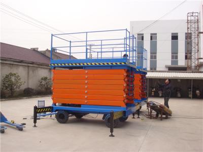 China Mobile Electric Hydraulic Scissor Lift Over Height Protect 300kg Capacity 16m for sale