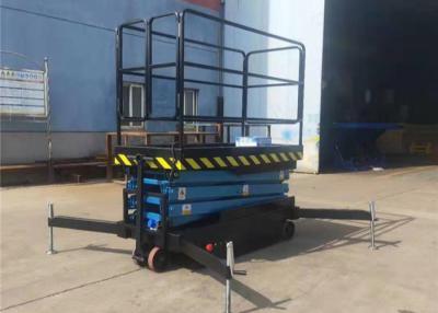 China One Man Can Easy Pull Or Tow Aerial Working Table Mobile Scissor Hydraulic Lift Platform Movement for sale