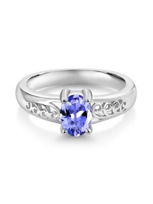 China 0.25 Carat Tanzanite 0.925 Sterling Silver Ring Jewelry with White CZ – Gemstone Rings with Hypoallergenic for sale