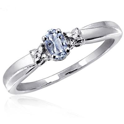 China 0,25 quilates Tanzanite com Sterling Silver Ring Jewelry com Diamond Accent branco à venda