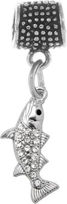China Inspired Silver - Silver Customized Charm for Bracelet with Cubic Zirconia Jewelry for sale