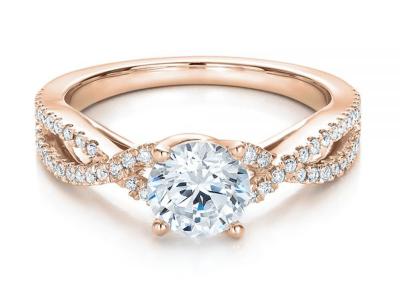 中国 0.8ct Natural Diamond Engagement Rings 6.0MM Dimension OEM ODM 販売のため