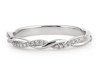 China 14K White Gold Real Diamond Jewellery Ring 0.3ct Round Cut ODM For Engagement for sale