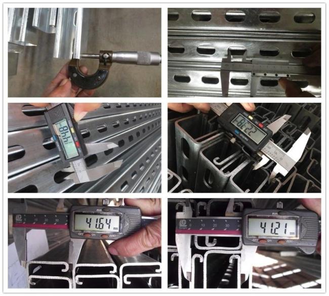 41X21 41X41 Carbon Steel Strut Channel C Channel Pre-Galvanized and Hot DIP Galvanized Unistrut Channel