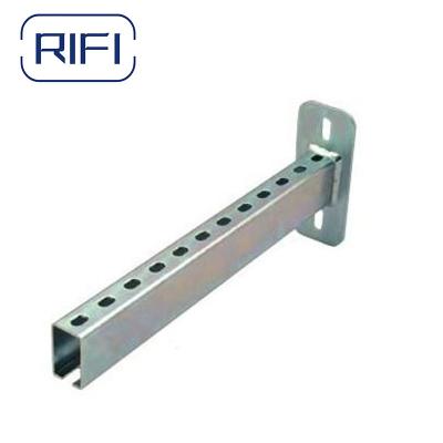 China Wall Mount Strut Channel And Fittings Power Strut Brackets Unistrut Cantilever Arm for sale