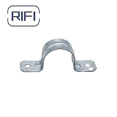 China Galvanized Steel Clip Metal Conduit Clamp EMT Electrical Conduit Fittings for sale
