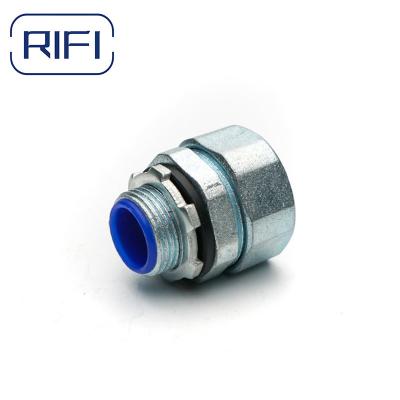 China 20mm 25mm connector Metalico Recto Flexible Conduit Connector for sale