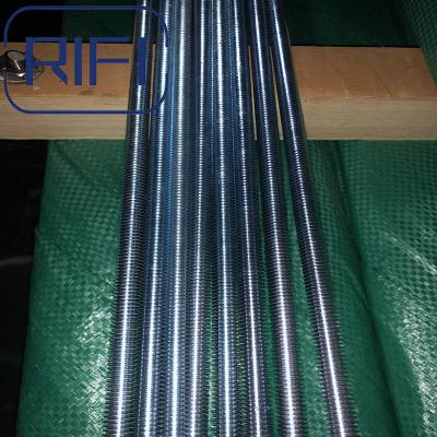 China Electro Galvanized M8 M10 M12 Steel Threaded Rods DIN975 DIN976 Standard 3 Meter for sale