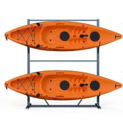 China Iron Tube Kayak Storage Floor Standing Display Rack With 8 Metal Arms for sale