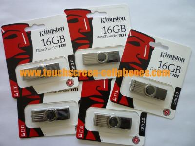 China Memoria USB rotativa del acero inoxidable de DT101 G2 16G Kingston para la oficina, escuela en venta