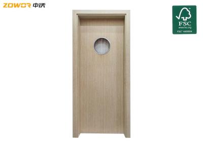 China Single Hinged Cottage Oak Flush Plain Wooden Door for sale