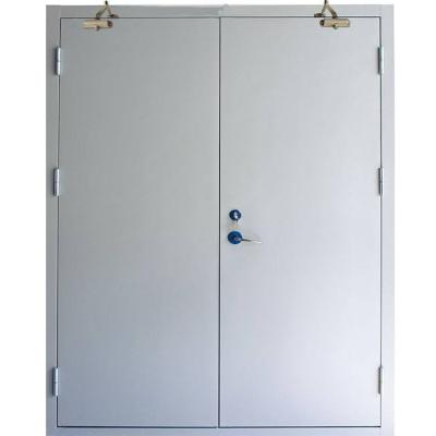 China Customized Size 60/90 min 0.8/1.0 mm Galvanized Steel Fire Safety Door For Apartments for sale