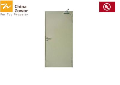 China El fuego de acero el derecho del color de la hoja gris del doble valoró el fuego mínimo de /90 de la puerta de acceso que valoraba 55m m gruesos en venta