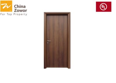 China White Color Fire Rated Wood Doors Single Leaf Baking Paint Right Handed Open for sale