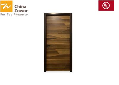 China Single Swing Right Handed Solid Wood Internal Fire Doors 45mm Thick Perlite Board Infilling for sale