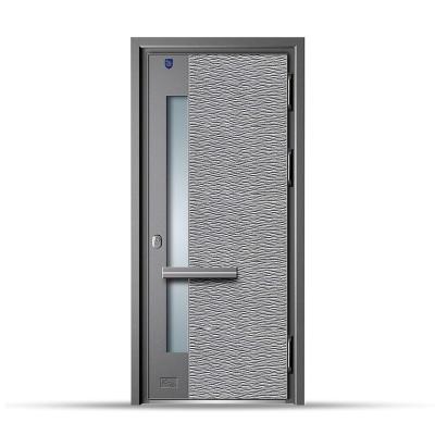 China Villa exit door single double leaf steel door exterior front secuirty door for sale