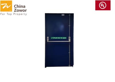 China Flush Panel Steel Insulated 1 Hour Fire Rated Metal Doors/ Powder Coated Finish for sale