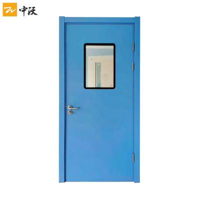 China Hospital Single Leaf Galvanized Steel Fire Exit Doors for sale