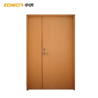 China 90 Mins Rated External Fire Exit Doors With Honeycomb Paper Core/ UL Labeled Door/ Red Color for sale
