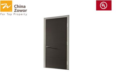 China Puerta interior incombustible de madera FD30 con el vidrio vertical para el tamaño modificado para requisitos particulares final interior de la chapa del sitio en venta