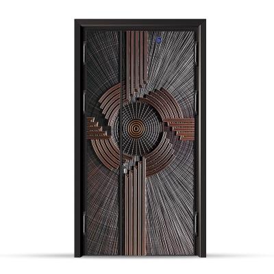 China solid wood carving front armored door for villa European style for sale