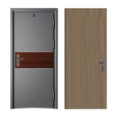 China Exterior Entrance Houses Modern Double Front Doors Residential Aluminum Door for sale