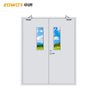 China American Standard Single Leaf Fire Rated Exit Door With Panic Bar for sale