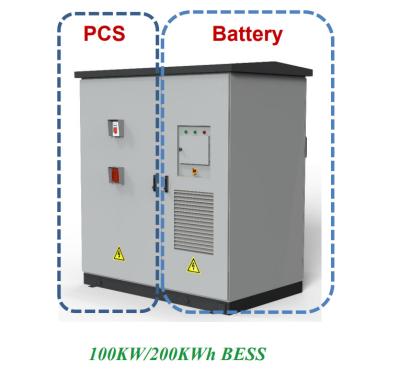 China Lifepo4 Battery Energy Storage System 100kw/200kwh BESS System for sale