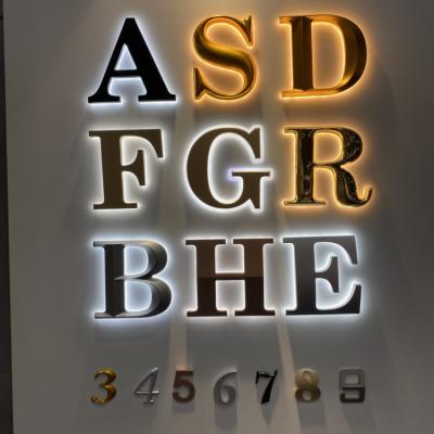 China Letter And Numbers Backlit Illuminated Signs For Businesses CE RoHS for sale