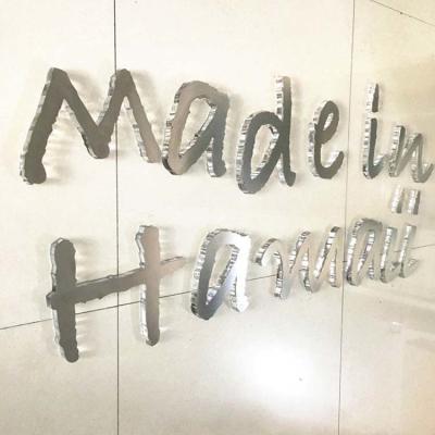 China Business Logo Clear Plastic Letters For Signs Indoor Decoration for sale