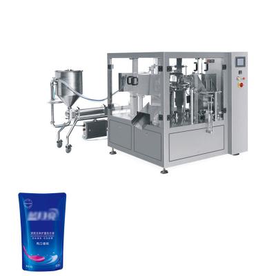China 304 SUS Liquid Packaging Machine Medium Sized Premade Pouch Packaging Machine for sale