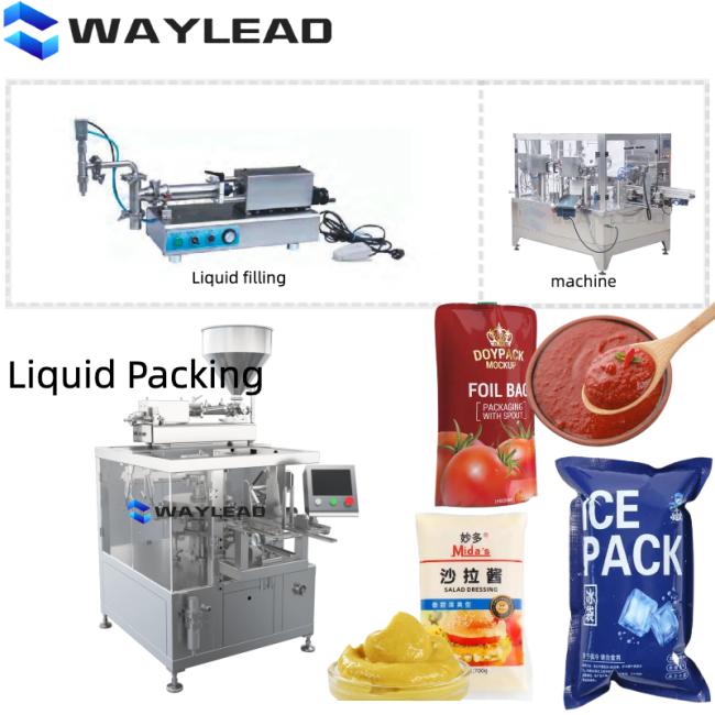 Finished packaged products from doypack machine