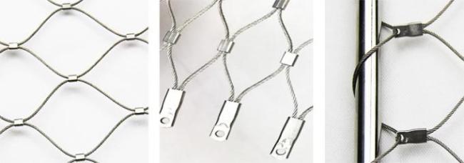 Stainless Steel 2mm 60x60mm Wire Rope Mesh 0