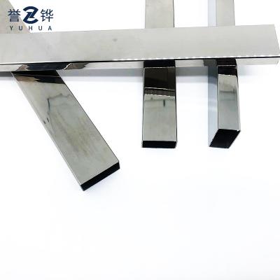 China SS201 SS202 Brushed Stainless Steel Rectangular Pipe Bending AISI for sale
