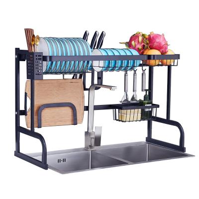 China 40KG Limit Drain Storage Rack 304 Above Stainless Steel Sink Or Bowl Chopsticks And Kitchenware for sale