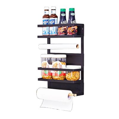 China Side Wall Placement Frame Steel Hanging Rail Magnetic Suction Free From Punching For Refrigerator for sale