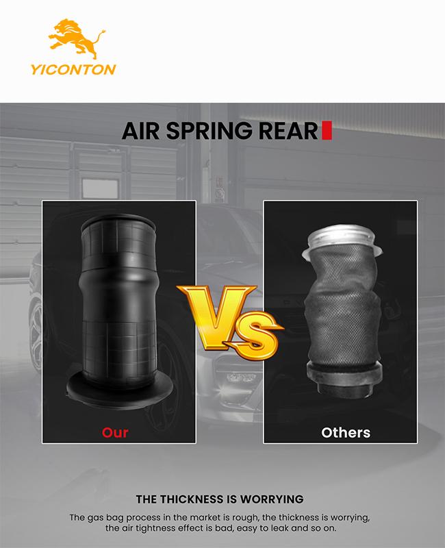 Detailed view of Air Suspension Spring mounting