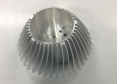 China Extruding Anodizing CNC Metal Stamping Parts Silver aluminum Cpu Cooler Radiator for sale