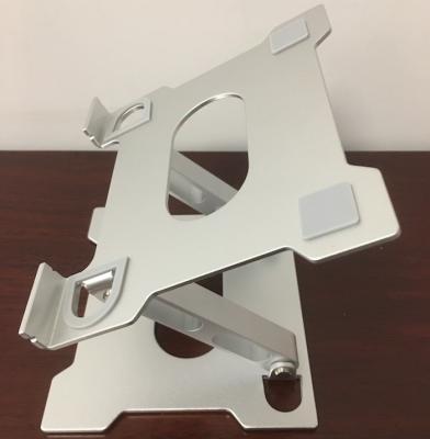 China Suporte dobrável de alumínio de prata refrigerando de anodização da tabuleta do suporte do portátil de 3.0mm à venda