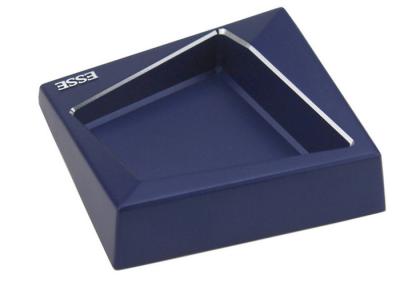 China Chapeamento portátil azul da geometria do cinzeiro do bolso do alumínio de carcaça do dado à venda