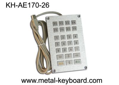 China Llaves terminales del teclado 26 del quiosco del metal del autoservicio del USB, teclado dominante plano en venta