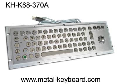 China Vandal Resistant Industrial Computer Keyboard with trackball , water resistant keyboard Metal for sale