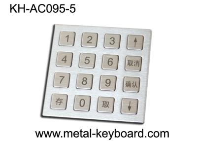 China 4 X 4 Matrix Door Access Keypad with Rugged Stainless Steel Material for sale