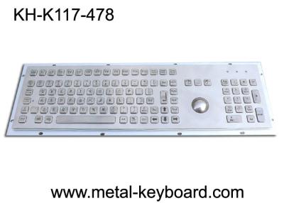 China Vandal - Resistance IP65 Industrial PC Keyboard with 25MM Metal Trackball for sale