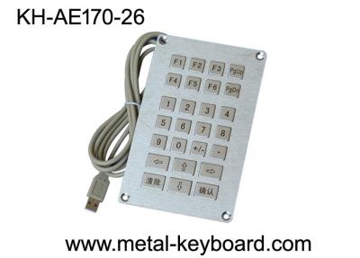 China Teclado numérico industrial resistente da entrada dos SS do vândalo, teclado numérico à prova de intempéries com 26 chaves à venda